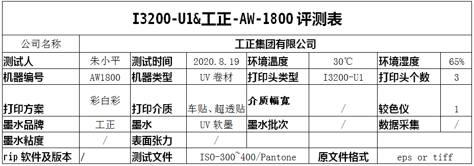 2020愛普生打印頭I3200-U1&工正品牌-R2R型號測試報告